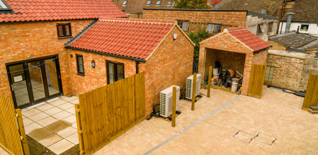 Haylett Mews - site looking a bit more finished with paving laid