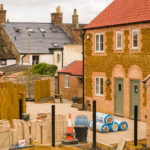 Haylett Mews - site from vantage point at other end with bricks for paving