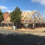 Roof going on