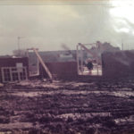 Whilst building first bungalow 1978, the family lived on site in a caravan. Health and safety was a bit different then.