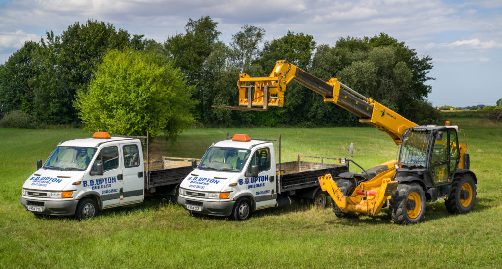 Vans and telescopic forklift